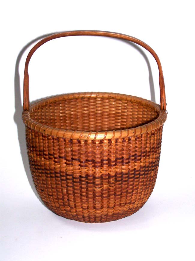 A 'Mint condition' William D. Appleton signed Nantucket Lightship Basket circa 1880-1890.